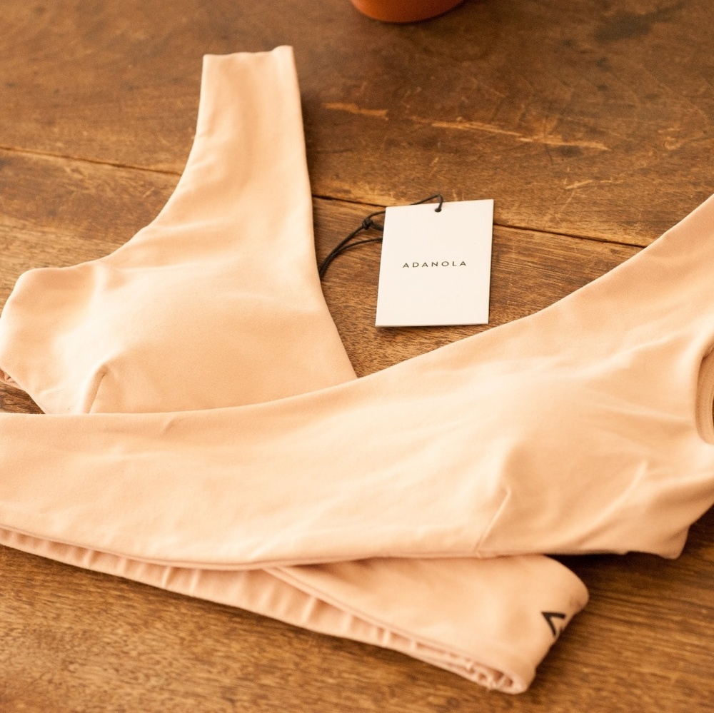 Adanola wrap around bra nude size small